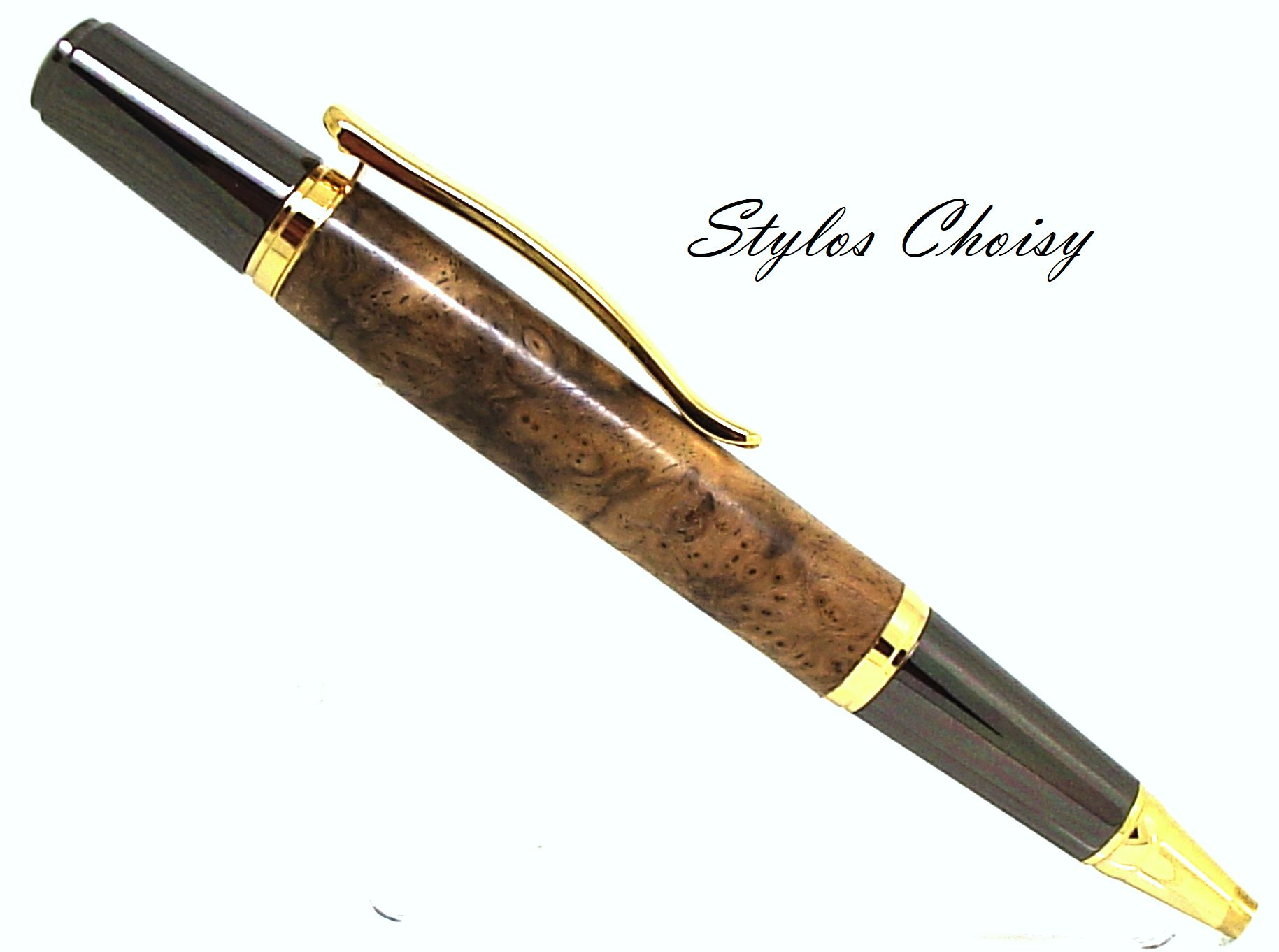 Bille evasion broussin de noyer or et chrome 1