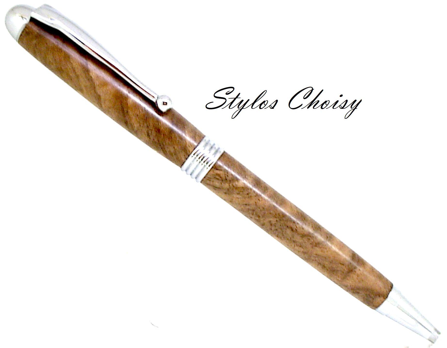 Bille sagesse loupe de noyer onde et chrome 1