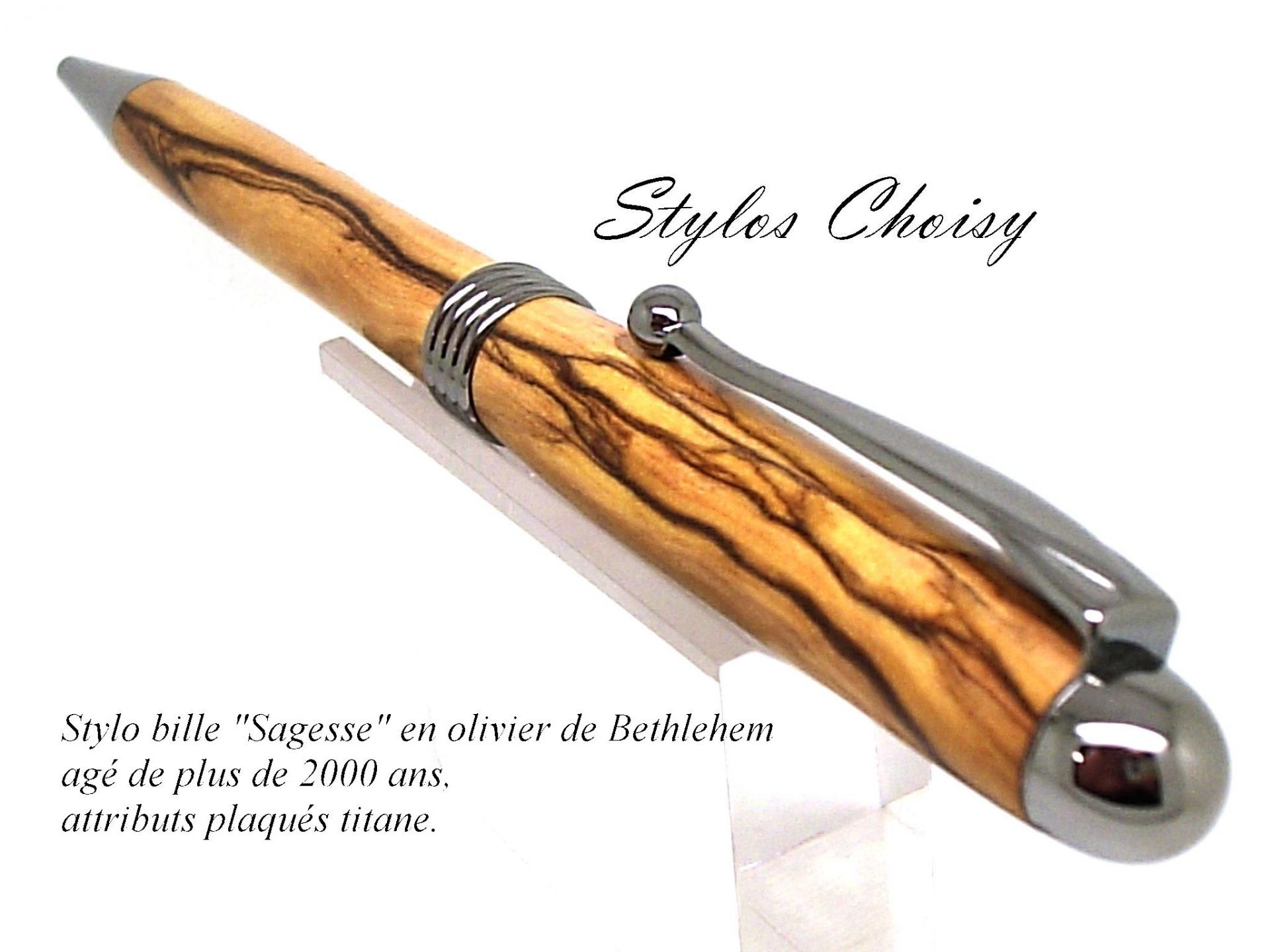 Bille sagesse olivier de bethlehem 2000 ans et titane textepour site