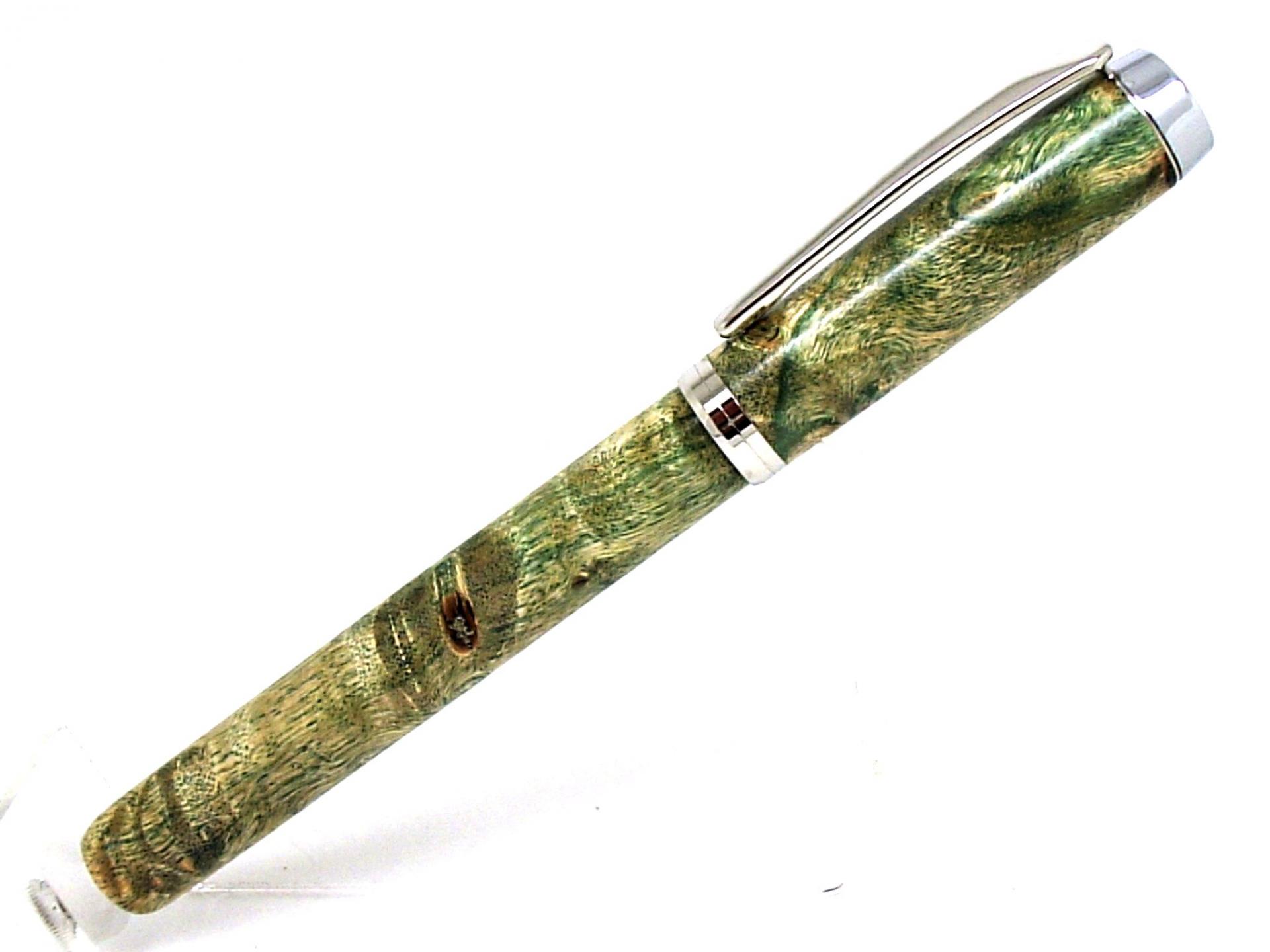 Empreinte loupe de frene eco stabilie vert et platine 1