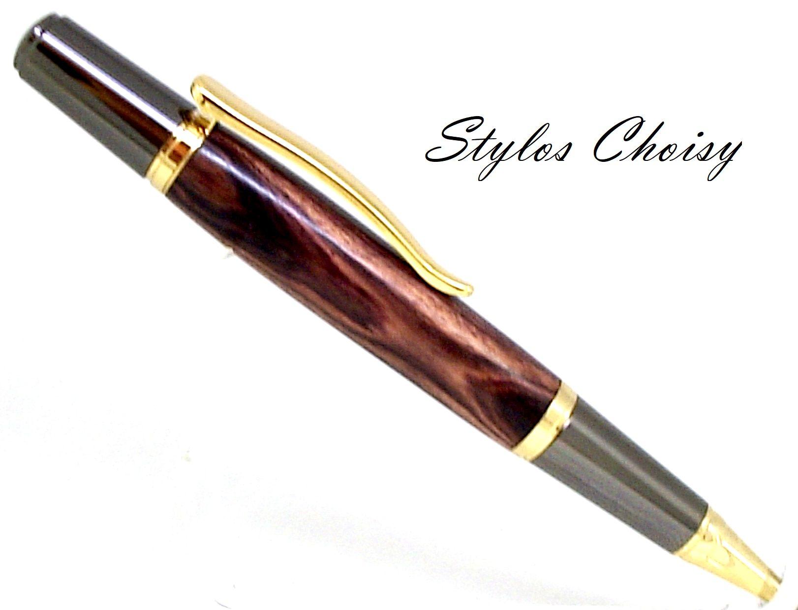 Evasion palissandre bois de violette titane et or 10 carats 1