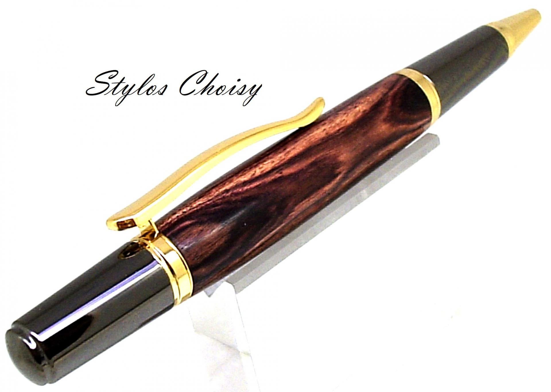 Evasion palissandre bois de violette titane et or 10 carats 4