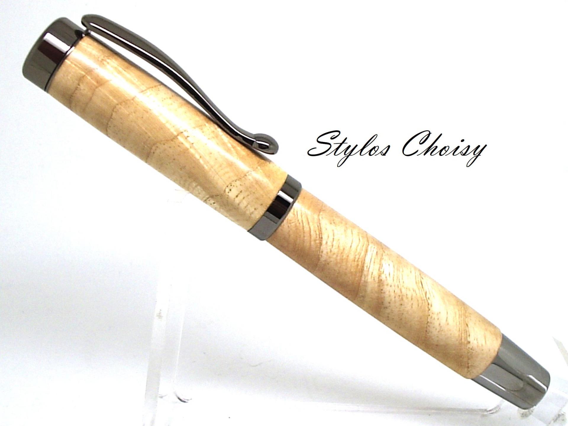 Plume decouverte ii loupe de frene et chrome 1