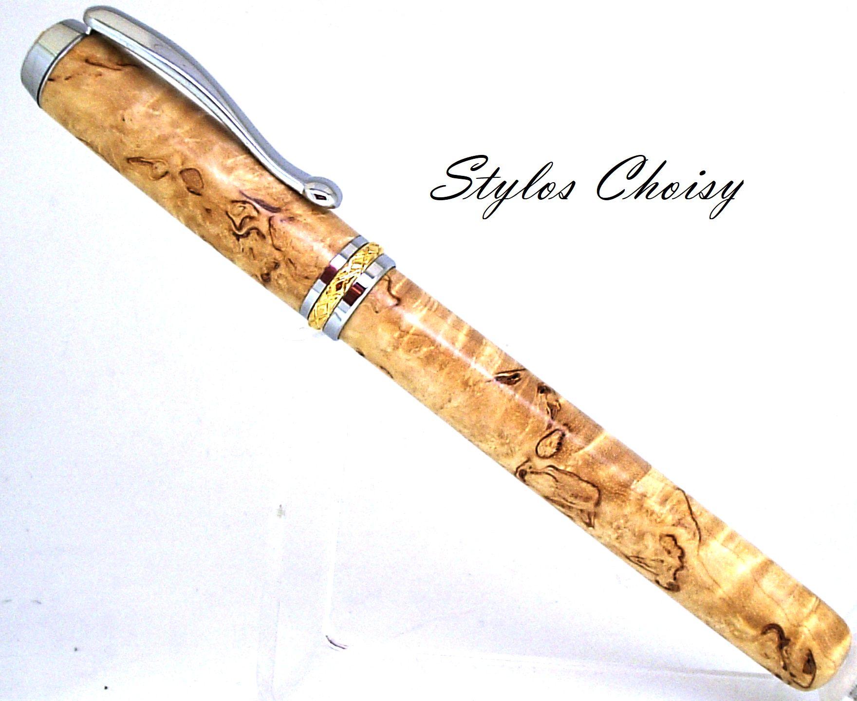 Plume desir bouleau gele de l arctique chrome et or 10k 1