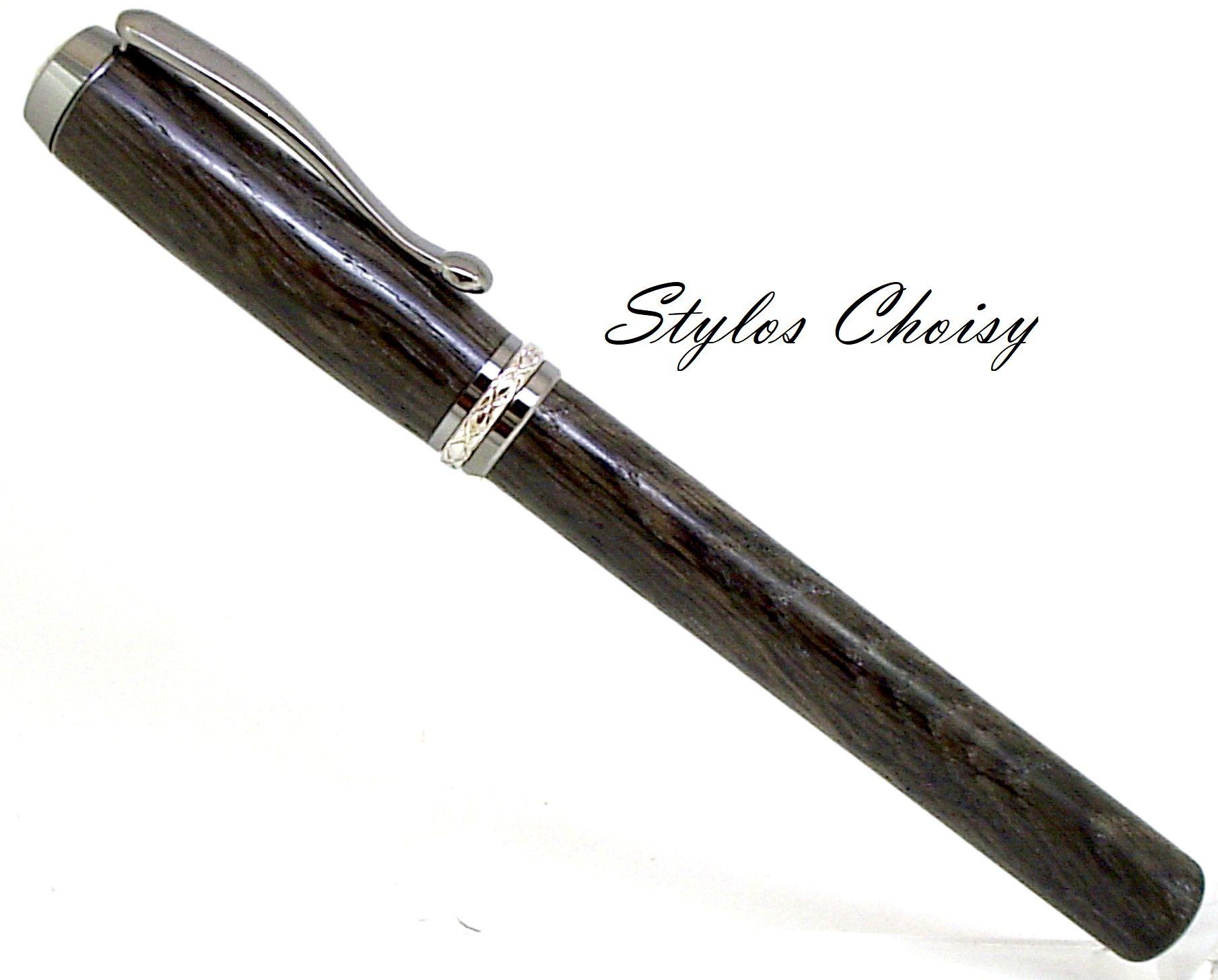 Plume desir chene de tourbiere titane et platine 1