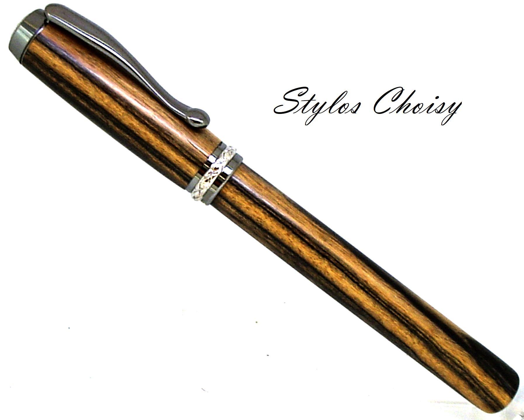 Plume desir ebene royal du laos titane et platine 1