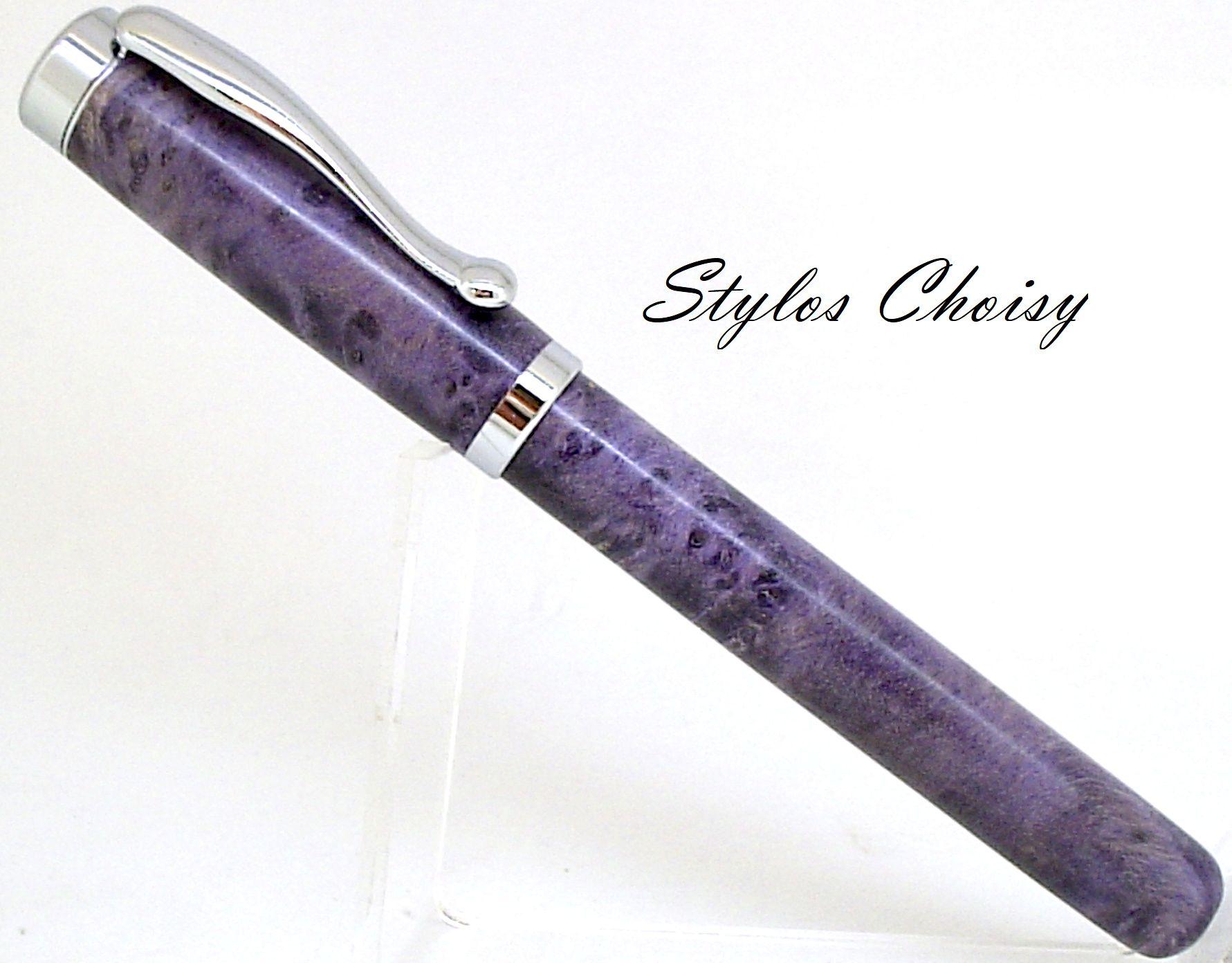 Plume emotion bouleau gele ecostabilise violet et platine 1