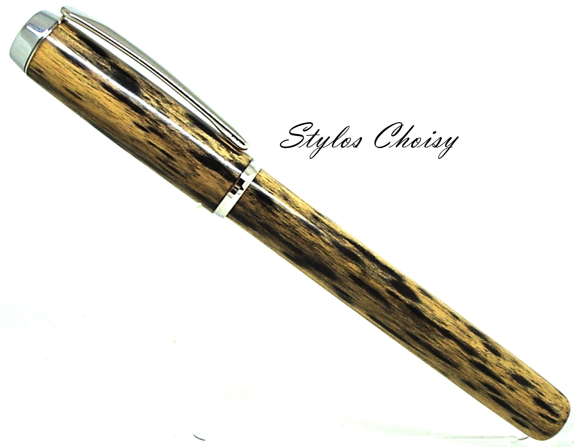 Plume empreinte ebene royal mouchete et platine 1