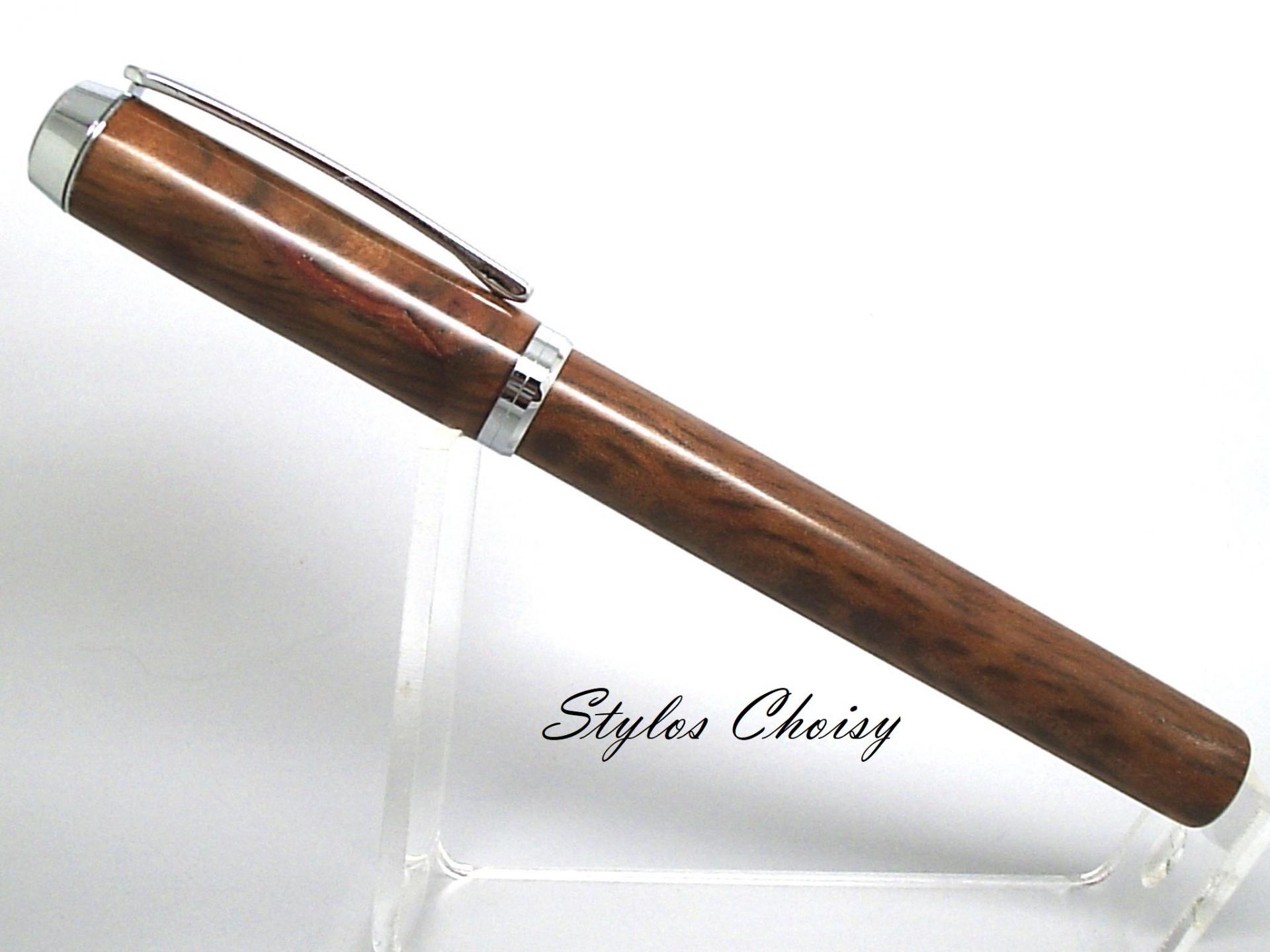Plume empreinte en myrthe tigree d australie et chrome 1