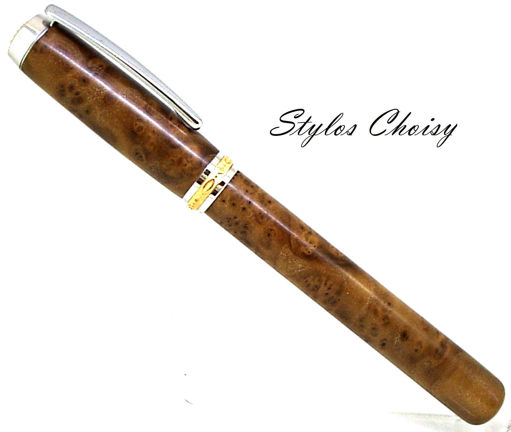 Plume reflexion loupe de chalef argente platine et or 22 carats 1