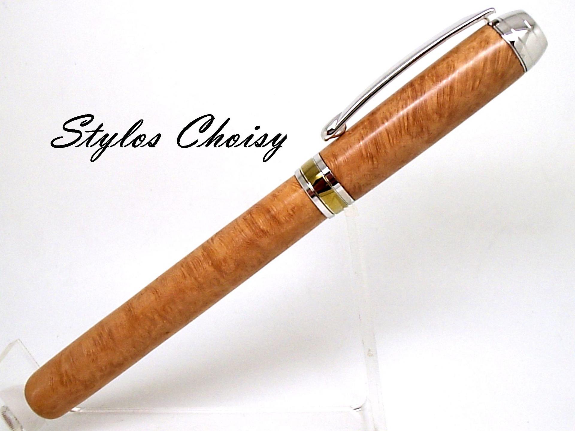 Plume serenite loupe de bruyere platine et titanium 2