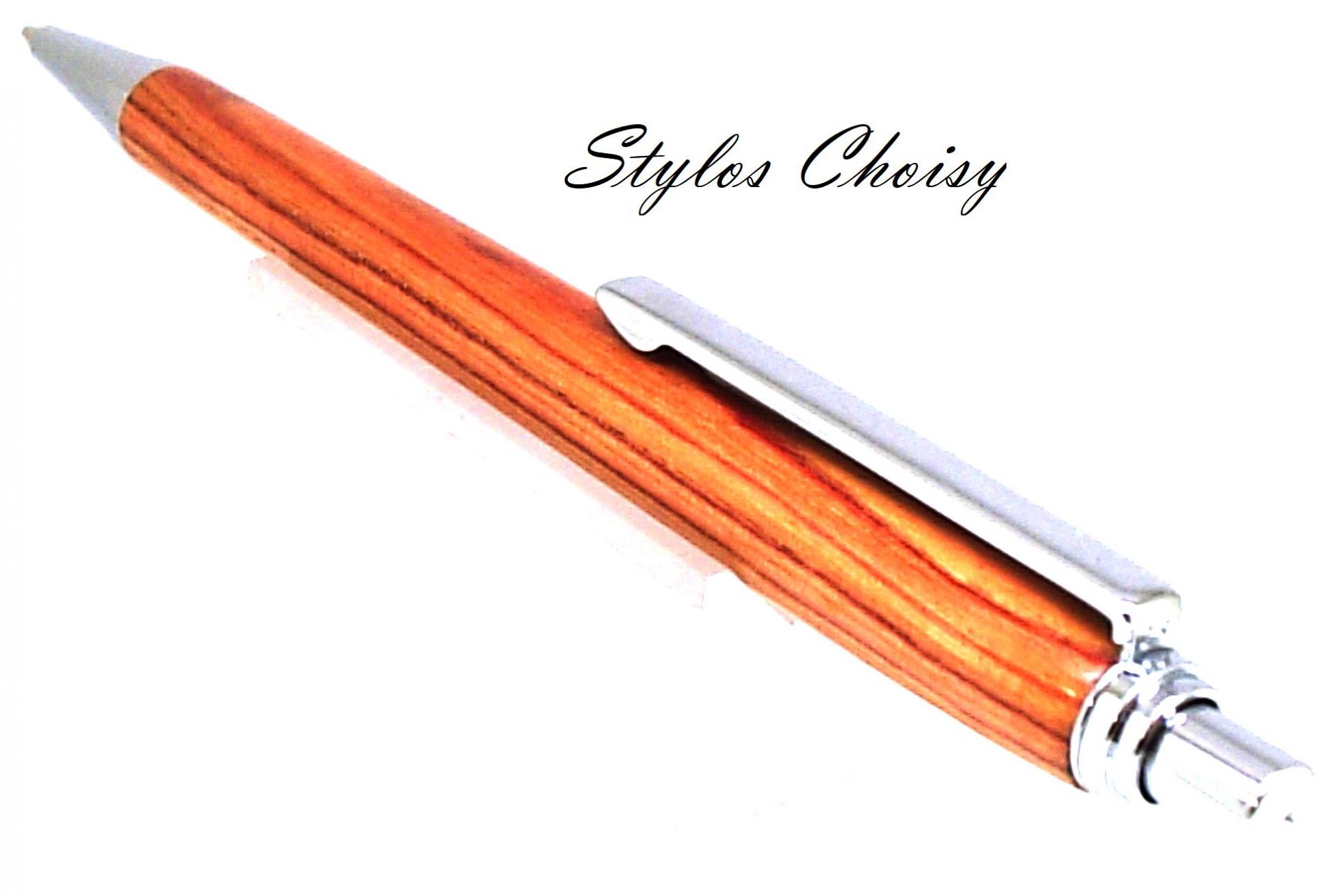 Portemine 0 7 bois de rose et chrome 3