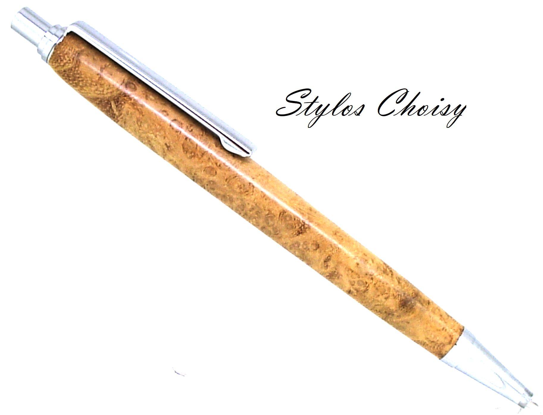 Portemine 0 7 loupe d acacia et chrome 1