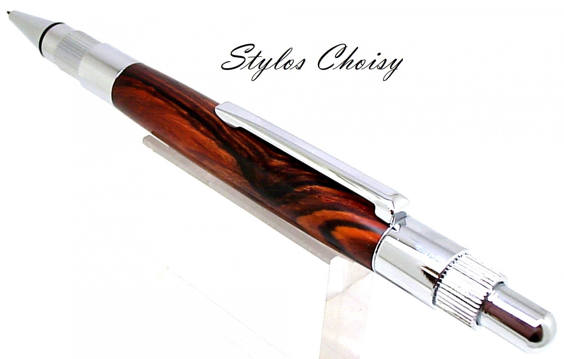 Portemine portrait lpalissandre cocobolo et chrome 3