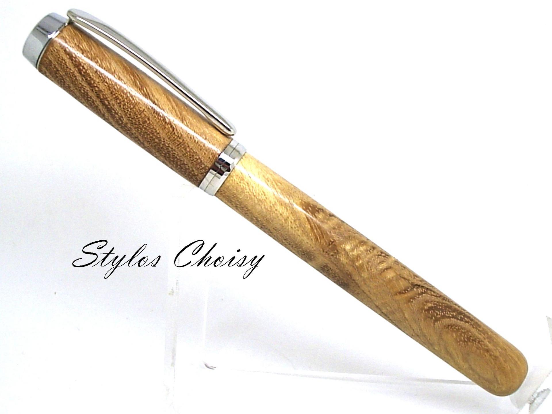 Rolle empreinte en ronde de robinier faux acacia et platine 2