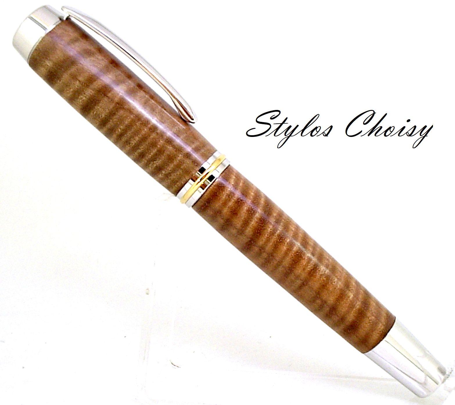 Roller confidence senior peroba onde de guyane platine et or 14 carats 8