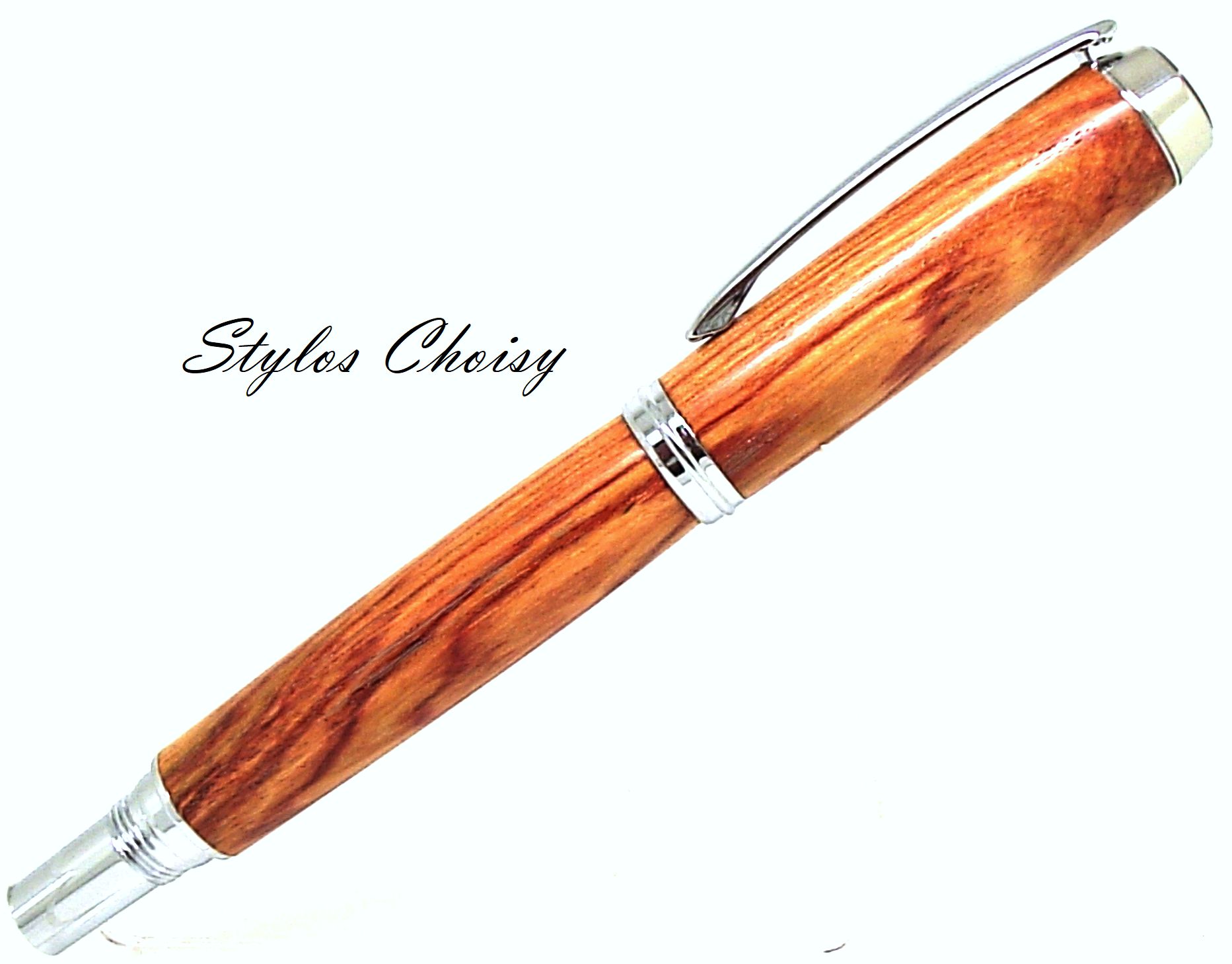 Roller decouverte bois de rose et chrome 2