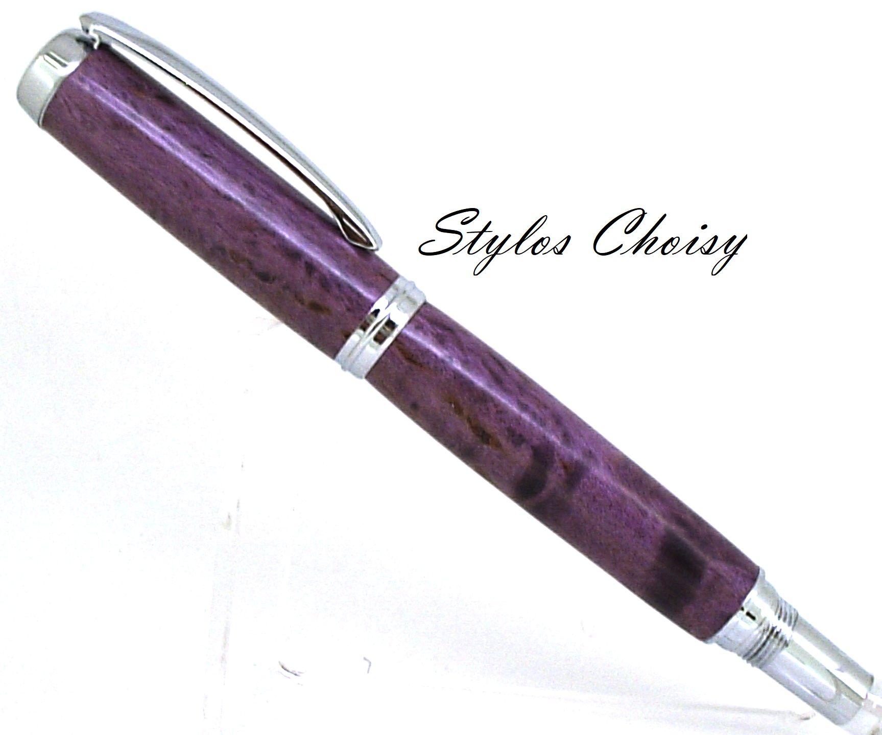 Roller decouverte bouleau gele ecostabilise violet et chrome 1