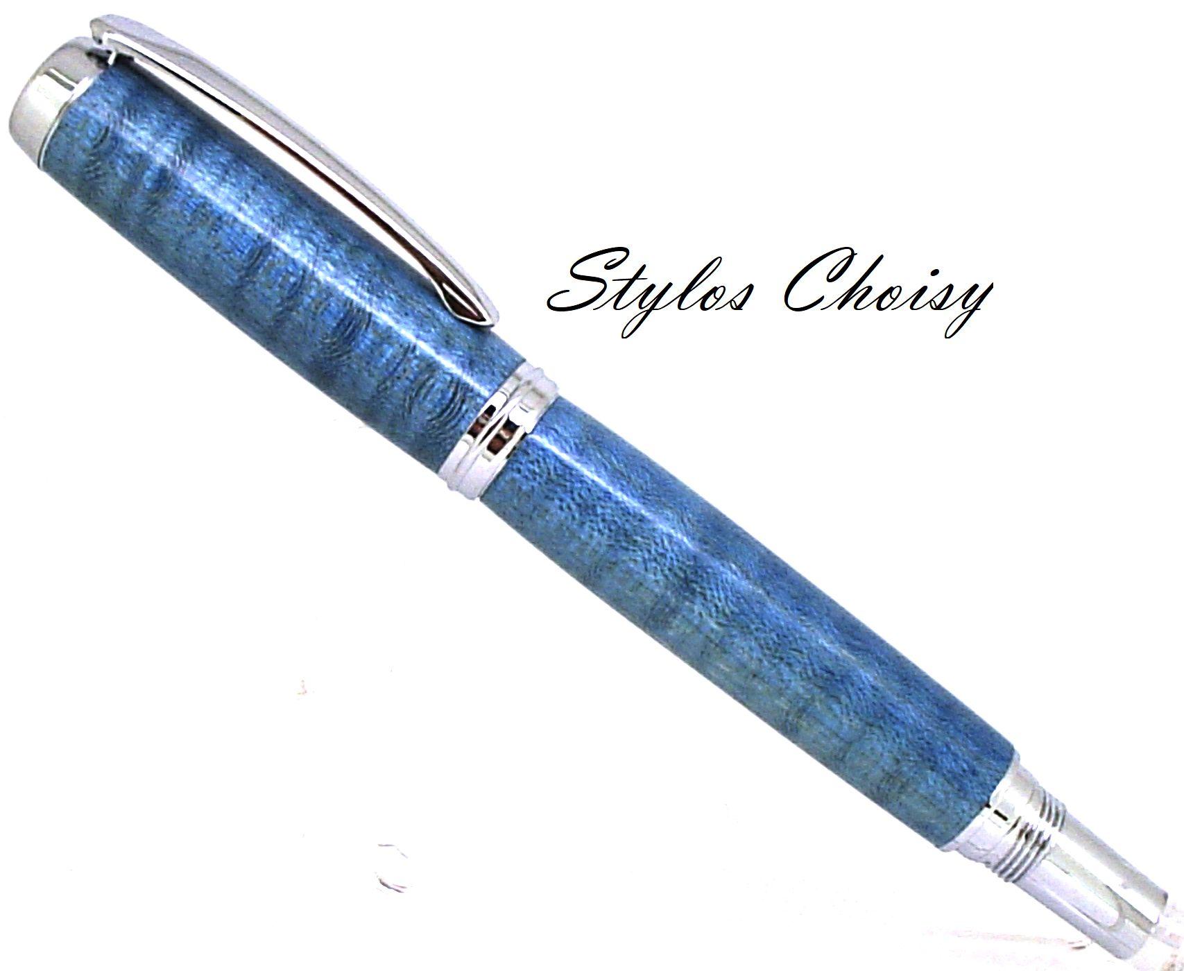 Roller decouverte erable sycomore onde ecostabilise bleu et chrome 1