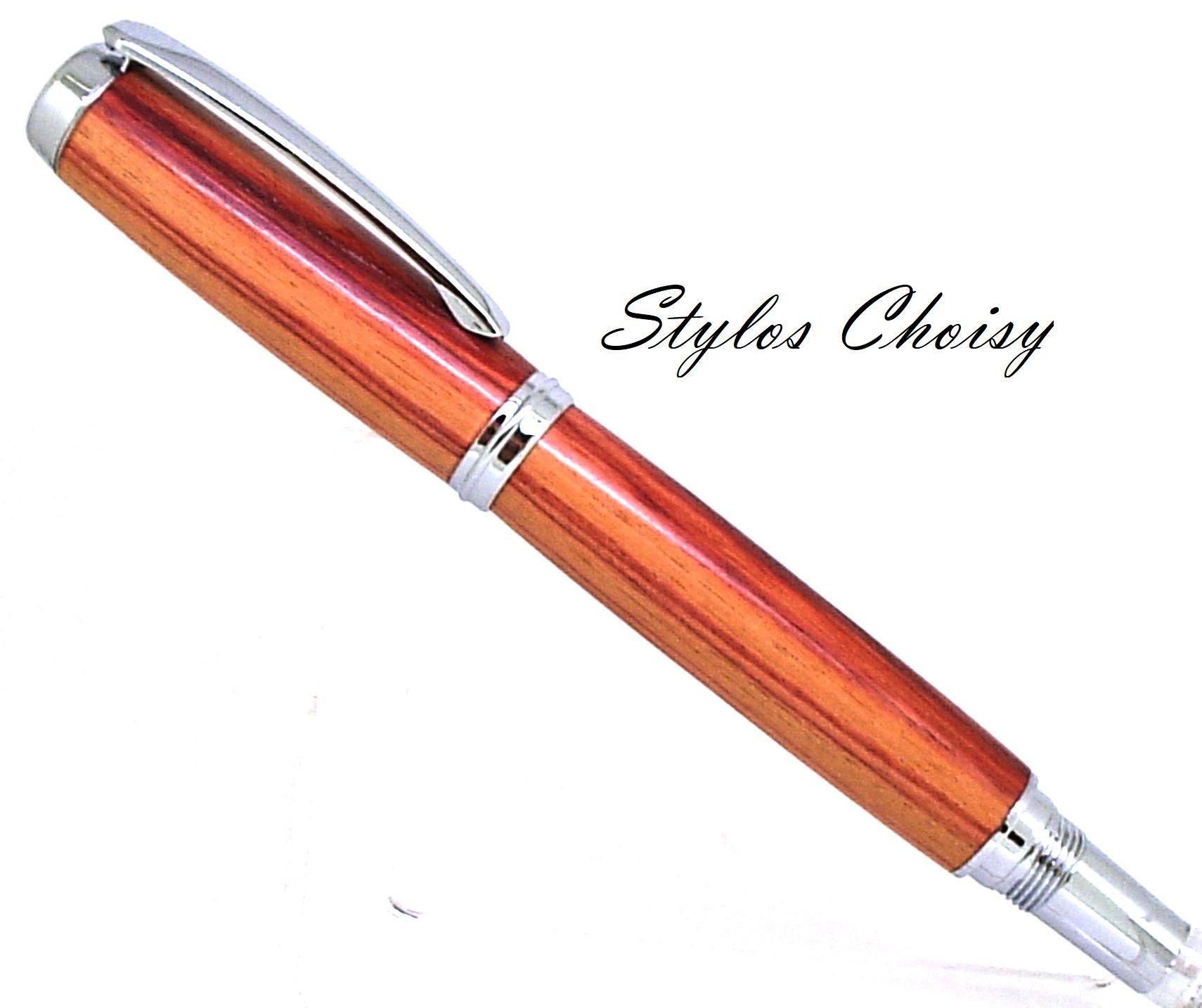 Roller decouverte palissandre bois de rose et chrome 1