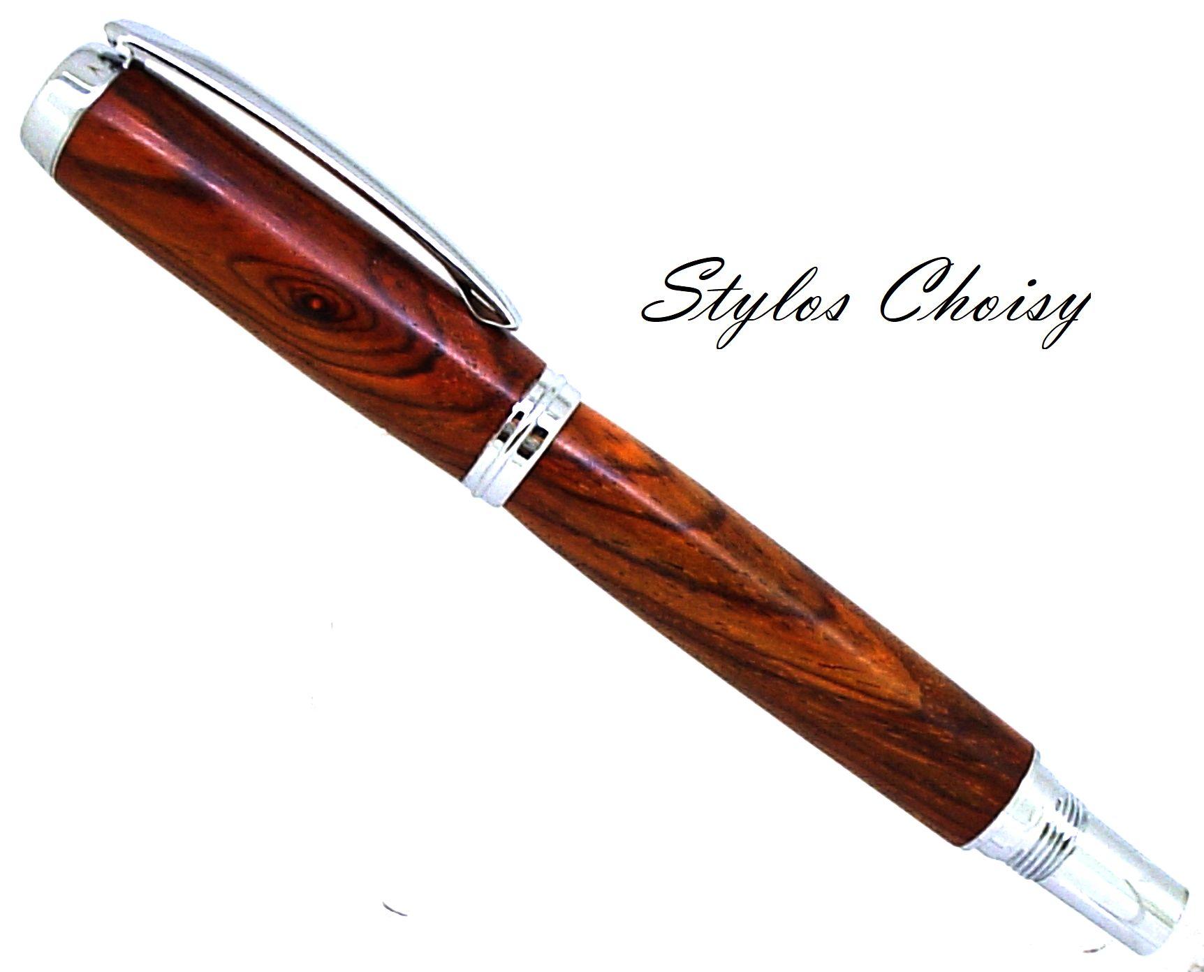 Roller decouverte palissandre cocobolo et chrome 1