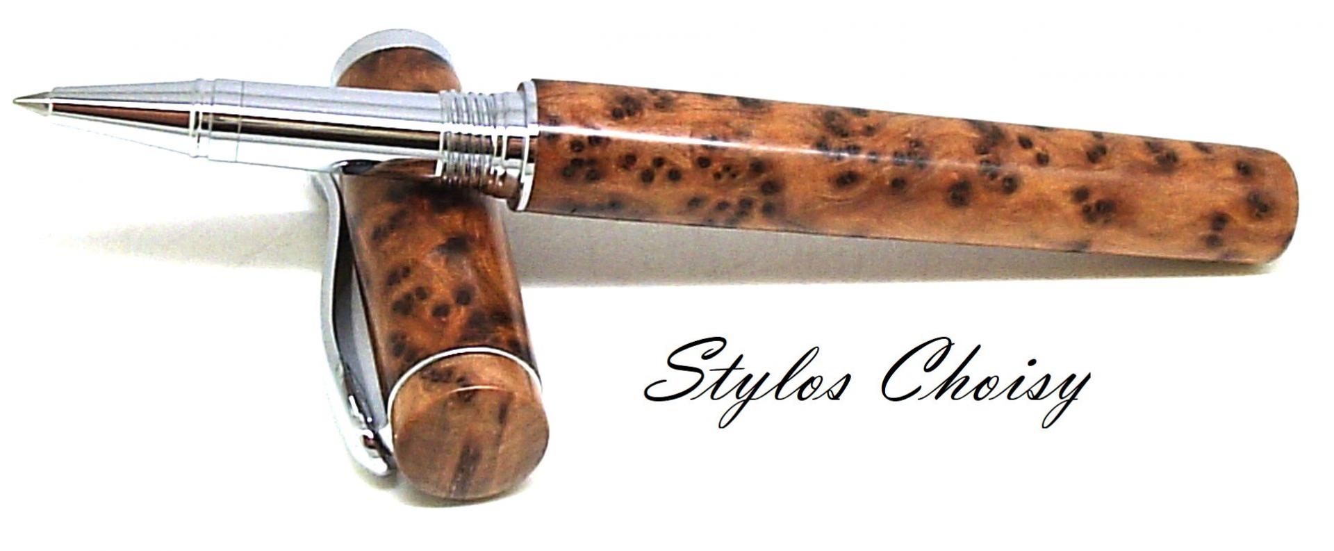 Roller emotion loupe de thuya et platine 8