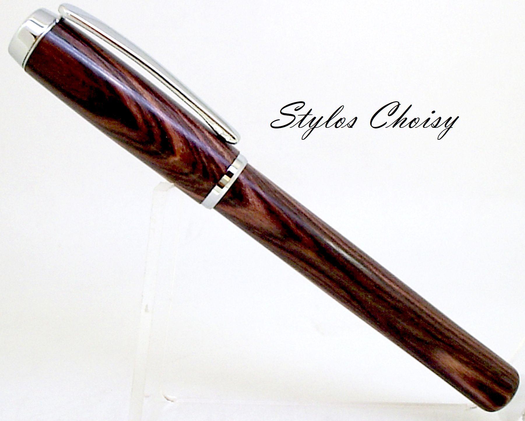 Roller empreinte palissandre bois de violette et platine 1