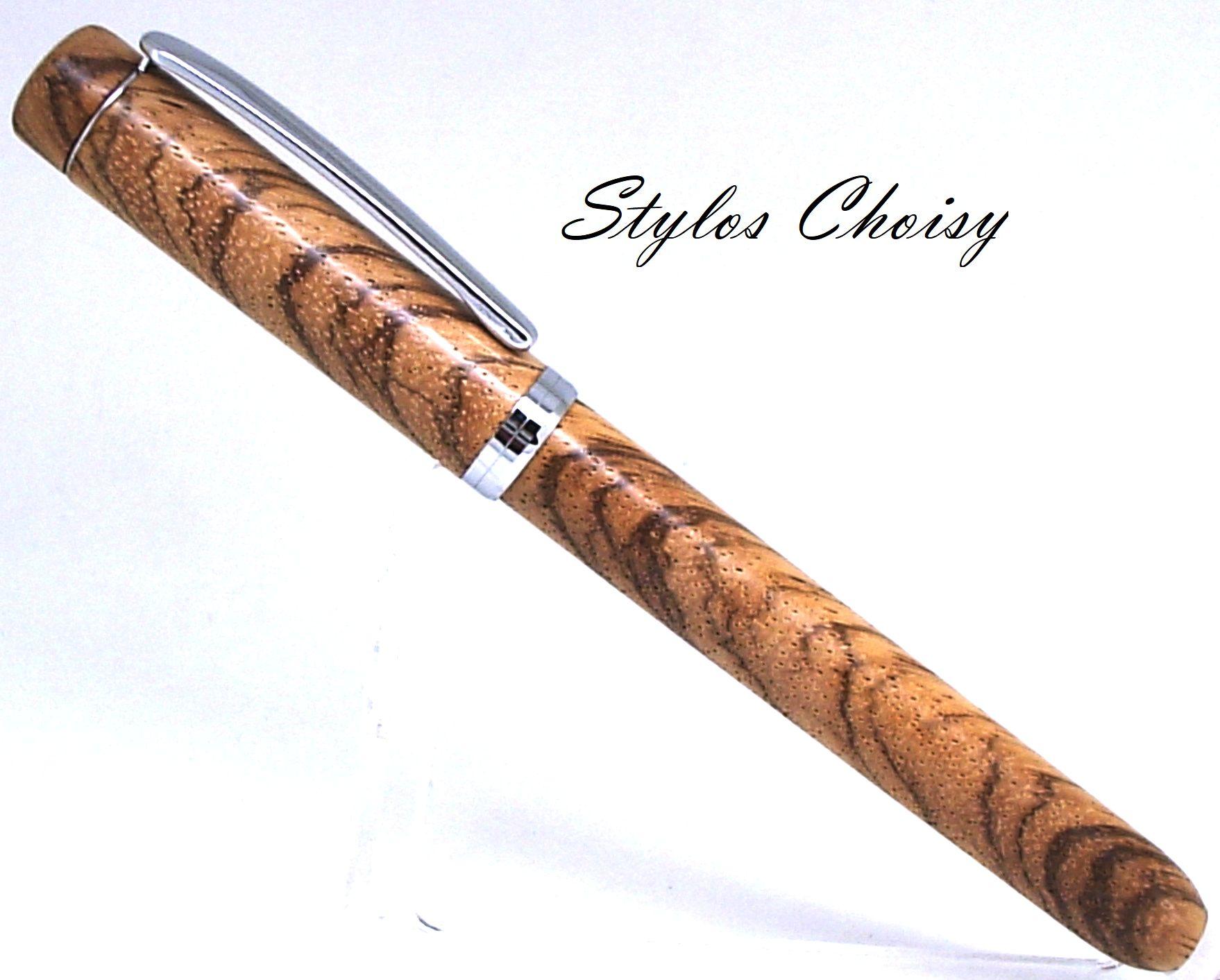 Roller empreinte zebrano et chrome 1