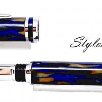 Roller fusion galalithe mabree bleue et chrome 5