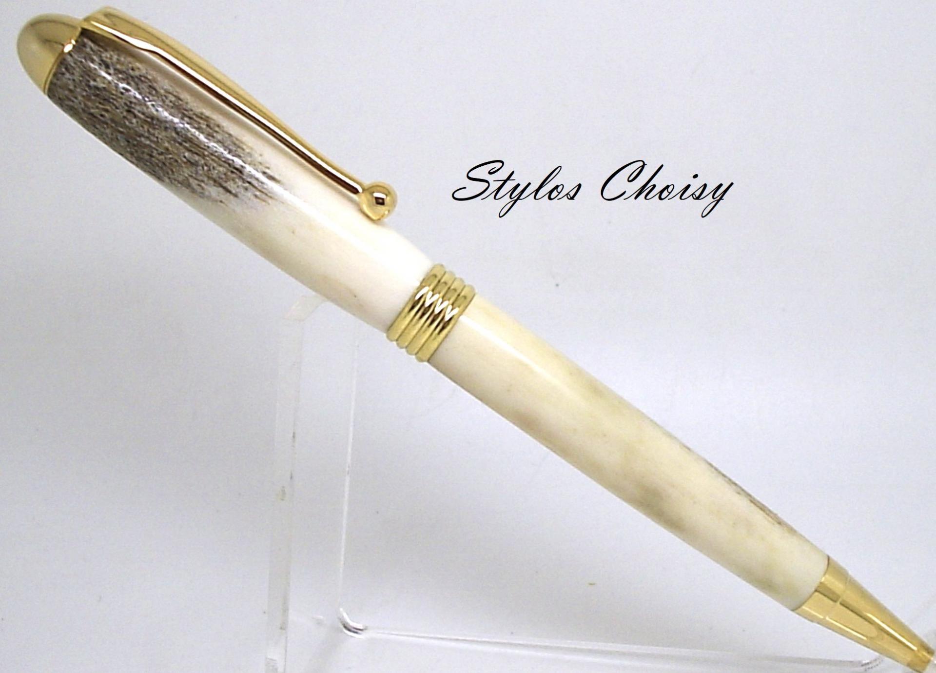 Sagesse bois de cerf et or 10 carats 1