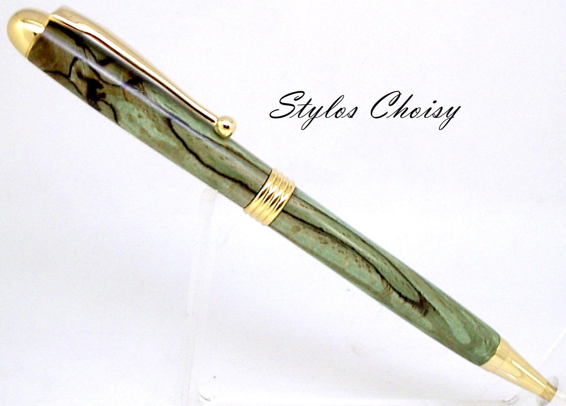 Sagesse hetre echauffe ecostabilise vert et or 10 carats 4