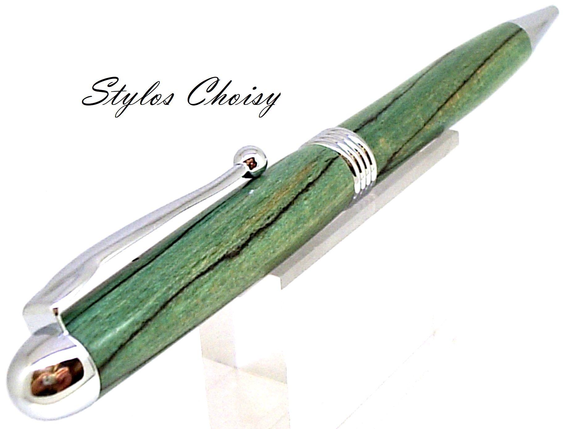 Sagesse hetre echauffe stab vert et chrome 4