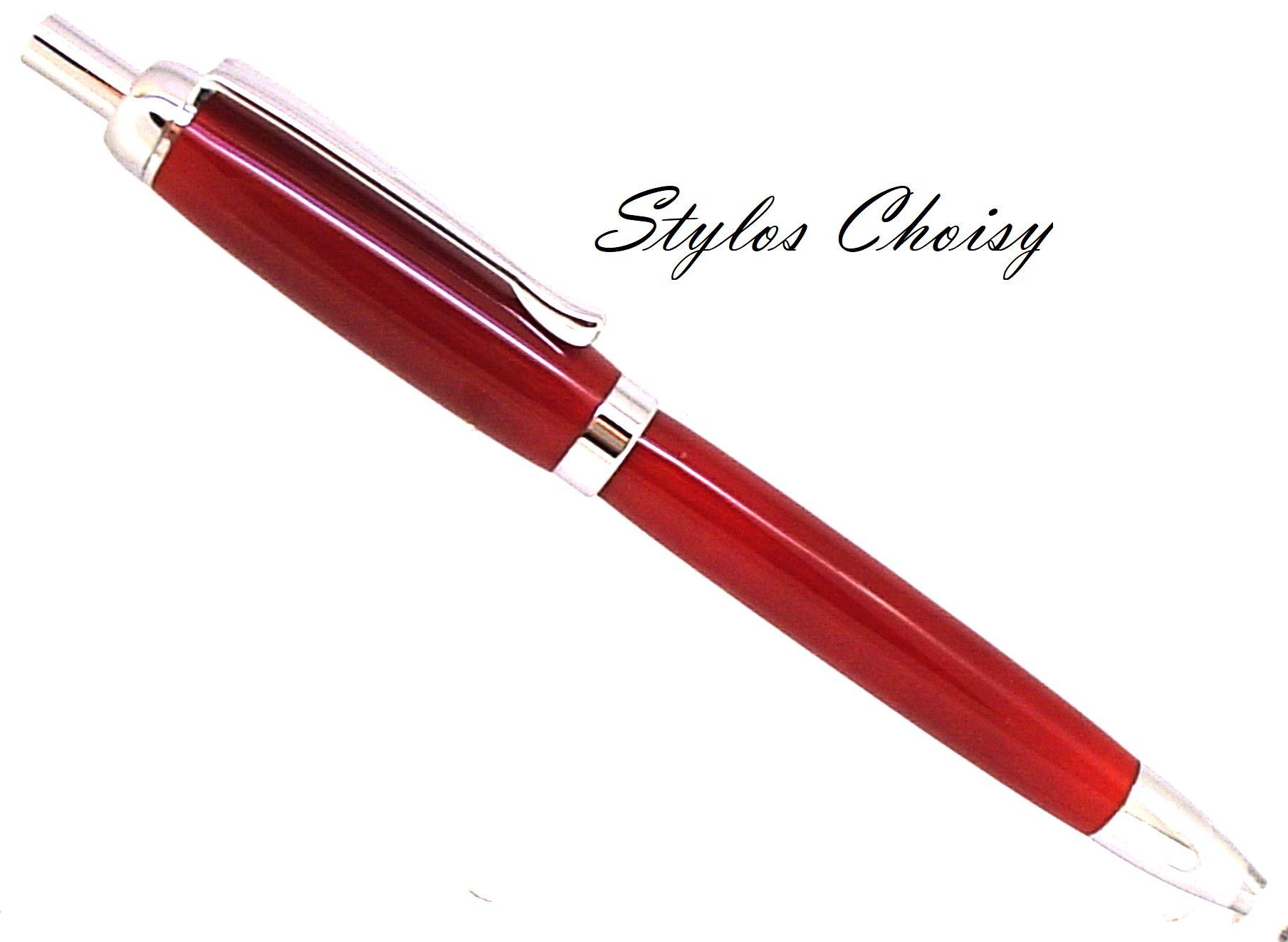 Tentation galalithe rouge brun et chrome 1