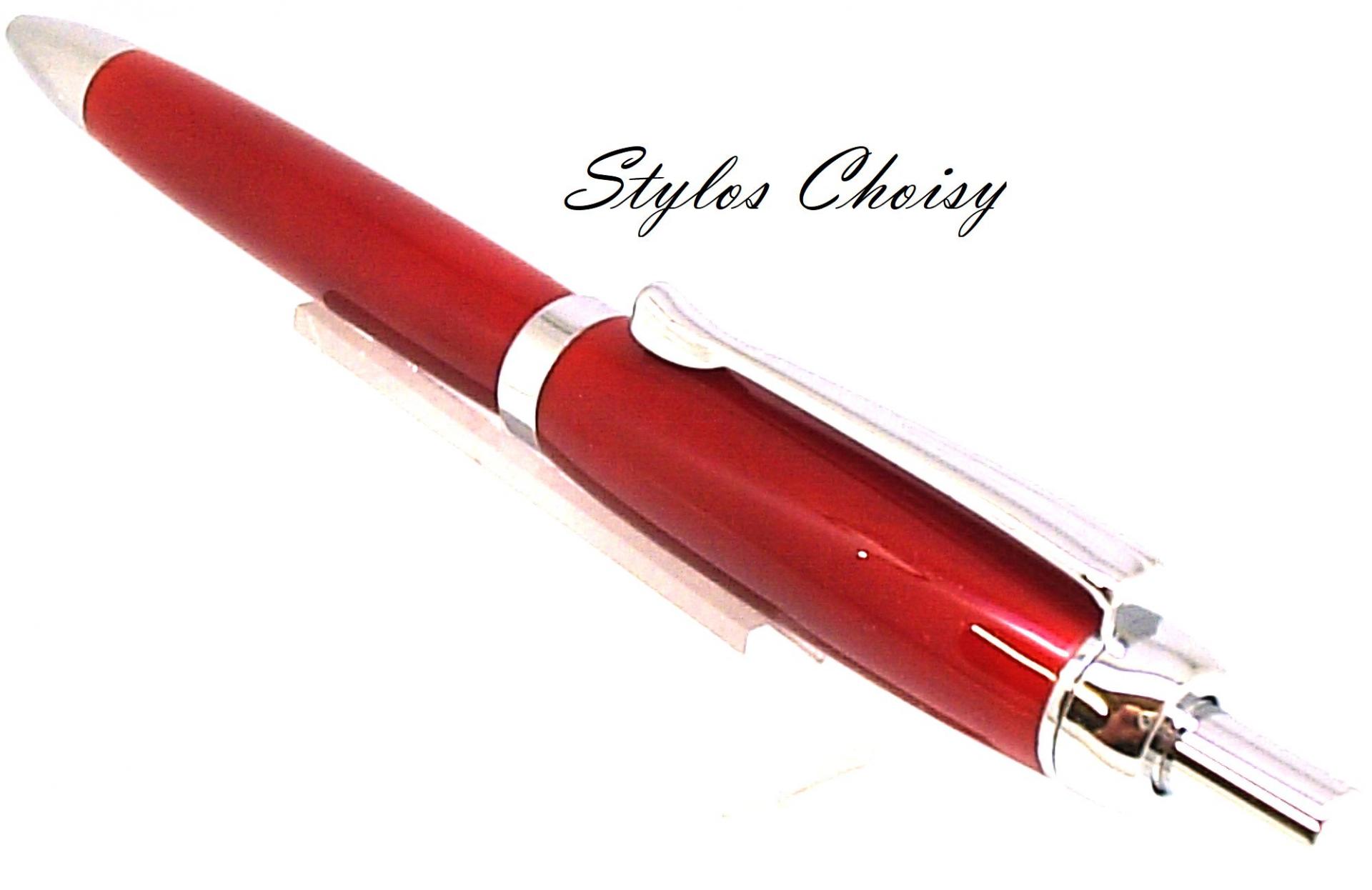 Tentation galalithe rouge brun et chrome 3